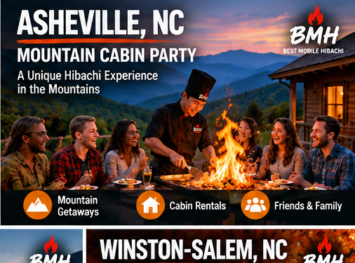 Asheville, NC Mountain Cabin Hibachi: Hibachi Menu, Setup & Cost Guide
