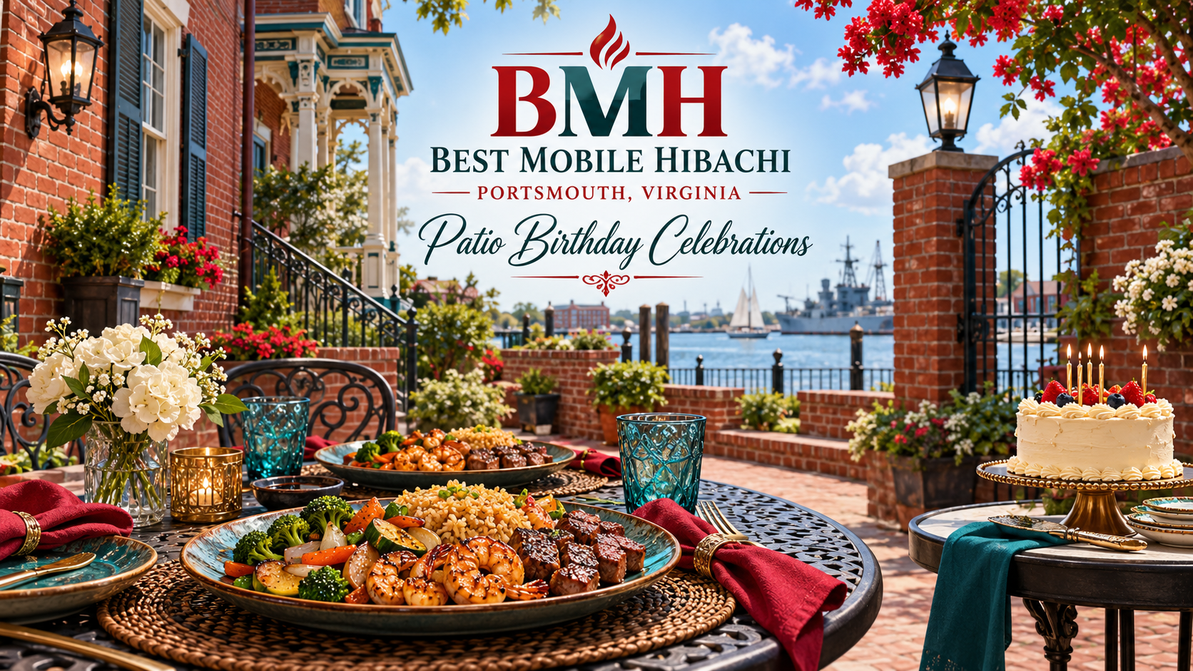 Portsmouth VA Townhouse Patio Birthday Hibachi Guide